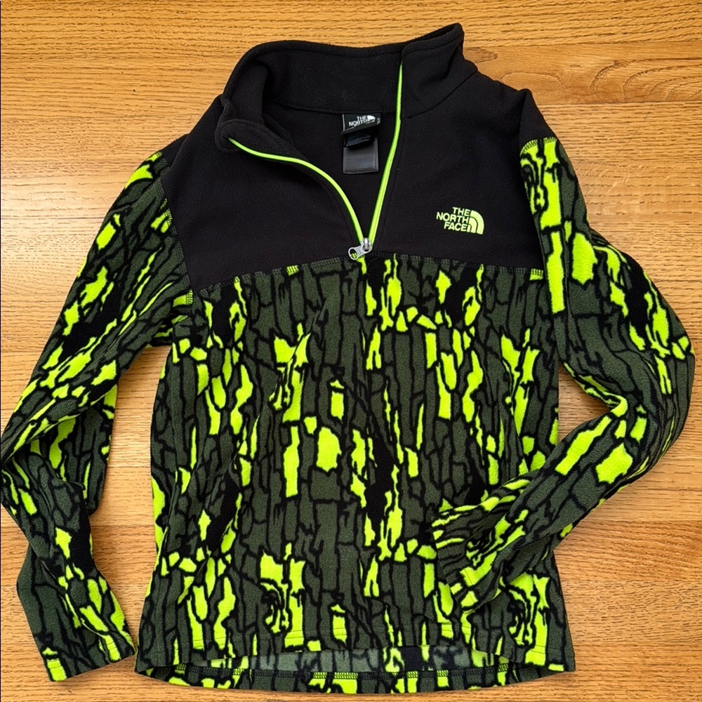 The North Face Kids Jacket - Black and Neon Green